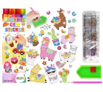 Llamas Animals Mosaic Diamond Embroidery Sticker Set