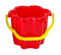 Sand bucket "Flower" Red