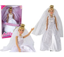 Anlily Bride Doll White Wedding Dress