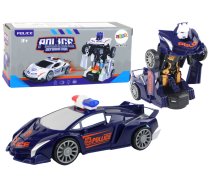 Robots Car Police Navy Blue 2in1 Transformation