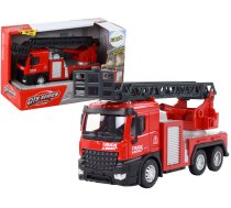 Red Fire Truck With Extendable Ladder Boom