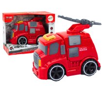 Fire Department Fire Truck Cannon Sounds Lights Drive Red