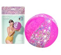 Beach Ball With Glitter Pink 41cm Bestway 31050