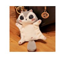 Plush Mascot Sugar Glider Squirrel Gray Keychain 10 cm