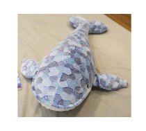 Plush Whale Mascot Gray 50 cm