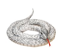 Plush Gray Snake Mascot 110 cm