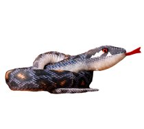 Plush Gray Snake Mascot 170 cm