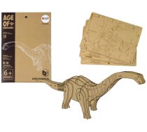 Wooden 3D Spatial Puzzle Brontosaurus Educational Assemblage 38 Pieces