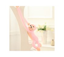 Plush Monkey Mascot with Sound, Pink 60 cm