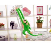 Plush Monkey with Baby Mascot Green 70 cm