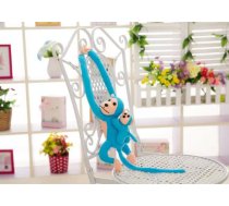 Mascot Plush Monkey with Baby, Blue 90 cm