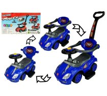 Toddlers Ride On Push Along with Parent Handle Mega Car 3in1 Blue