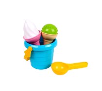 Ice Cream Sand Set Blue Bucket Spoon 5736