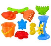 Sand Set, Bucket, Grinder, Strainer, Molds, 9 Colorful