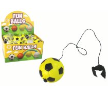 PU Football with Jojo Eraser for Bouncing, 6 cm, Yellow