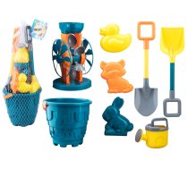 Sand Toy Set, Bucket, Grinder, Spatulas, Molds, Turquoise