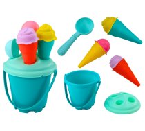 Sand Ice Bucket Set with Spatula Blue 6 pcs.