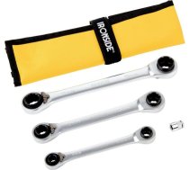 Dubultuzgriežņu atslēgu komplekts Ironside 8-19mm 4gab.