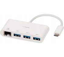 Adapteris Usb Vivanco Vivanco Adapteris Usb-c - Lan + Hub 3-port (45388)