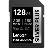 Karte Lexar Lexar Sdxc Professional Silver Plus Uhs-i/u3/a2/4k R205/w150 (v30) 128gb