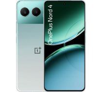 Viedtālrunis Oneplus Oneplus Nord 4 | Oasis Green | 6.74 " | Fluid Amoled | 1240 X 2772 Pixels | Qualcomm Sm7675 | Snapdragon 7+ Gen 3 (4 Nm) | Internal Ram 12 Gb | 256 Gb | Dual Sim | 4g | 5g | Main Camera Resolution 50+8 Mp | Secondary Camera Resolution