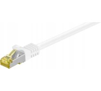 Goobay Rj45 Patchkabel, Cat 6a S/ftp (pimf), 500 Mhz Z Cat 7 Kabelis Surowym, Balts - Garums Kabla 1.5 M