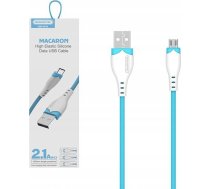 Kabelis Usb Somostel Kabelis Usb Micro 2.1a Somostel Debeszils 2100mah Quick Charger 1.2m Powerline Sms-bp04 Macaron