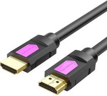 Kabelis Aisens Kabelis Hdmi 4k High-speed Do Hdmi 2.0 Lention Vc-hh20, 18gbps, Pvc, 1.5m (melns)