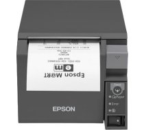 Epson Epson TM T70II (025C1) - Kvitteringsprinter - termisk linje - Rulle (7,95 cm) - 180 x 180 dpi - op til 250 mm/sek. - USB 2.0, LAN (UB-E04) - skærer - sort