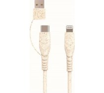 Kabelis Usb Biond Biond Bio-ct-ip Usb-c To Lightning & Usb-a 3,5a Cable 1,2m