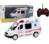 Leantoys Zdalnie Sterowana ātrā Medicīniskā Palīdzība Ambulans Rc Gaismas Skaņas Balta