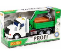 Polesie Polesie 96142 "profi", Auto Burtowy Z Podnośnikiem Inercyjny, Ar Gaismu Un Skaņu, Zaļš Kastītē