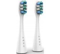 Uzgalis Aeno Aeno Replacement Toothbrush Heads, White, Dupont Bristles, 2pcs In Set (for Adb0001s/adb0002s)