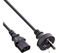 Kabelis Barošanas Inline Inline® Power Cable, Australia To 3pin Iec C13, Black, 0,5m