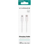 Kabelis Usb Vivanco Vivanco Cable Lightning - Usb-c 15cm, White (62757)