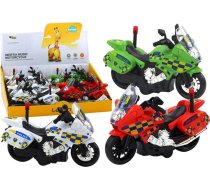 Leantoys Motocikls Policijas Motor Automašīna Policijas Gaisma Skaņa Motorek Mix