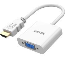 Adapteris Av Unitek Unitek Adapteris Hdmi Na Vga | Fullhd 60hz | 0,15m | Balts | Y-6333c01