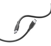 Kabelis Usb Cellular Line Cellularline Soft Cable - Kabelis Usb-c Do Usb-c 1.2 M (melns)