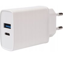 Lādētājs Vivanco Vivanco Charger Usb-a/usb-c Pd3 20w, White (62401)