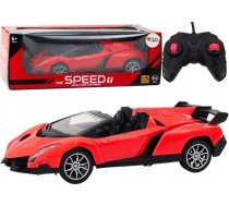 Leantoys Auto Auto Sporta Radiovadāms Rc 1:16 Sarkans