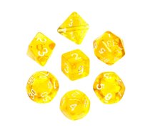 REBEL RPG Dice Set - Mini Crystal - Yellow