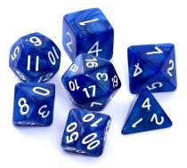 REBEL RPG Dice Set - Pearl - Dark Blue