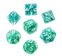 REBEL RPG dice set - Dense core - Mint (white numbers)