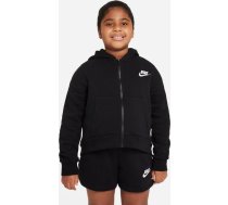 Nike Jaka ar kapuci Nike Sportswear Club Fleece Jr Girls Dc7118 010 Dc7118 010 Melns M (137-147)