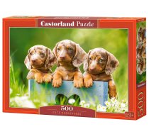 PUZZLE 500EL CASTORLAND CUTE DACHSHUNDS PUD16