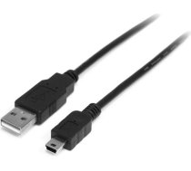 Kabelis Usb Startech Usb-a - Miniusb 0.5 M Melns (usb2habm50cm)