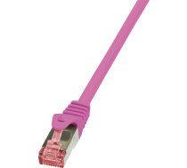 Logilink Patchcord Cat6, S/ftp, Pimf, 0.25m, Rozā (cq2019s)