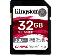 Karte Kingston Canvas React Plus Sdhc 32 Gb Class 10 Uhs-ii/u3 V90 (sdr2/32gb)