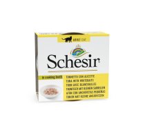 Schesir tuna + whitebaits in cooking broth 70g wet food for cats