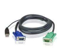 Serveru  - Citi piederumi Aten  2L-5202U 1.8M USB KVM Cable with 3 in 1 SPHD